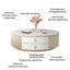 Table basse robuste avec rangement