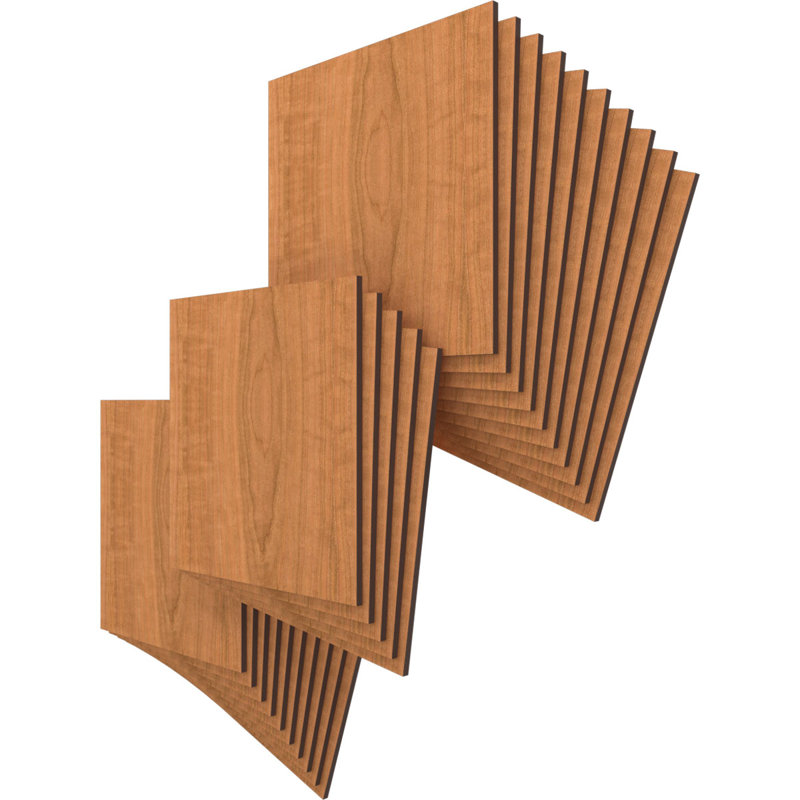 Planches en bois, Cerisier, H 15,75 po x l 15,75 po x P 0,38 po