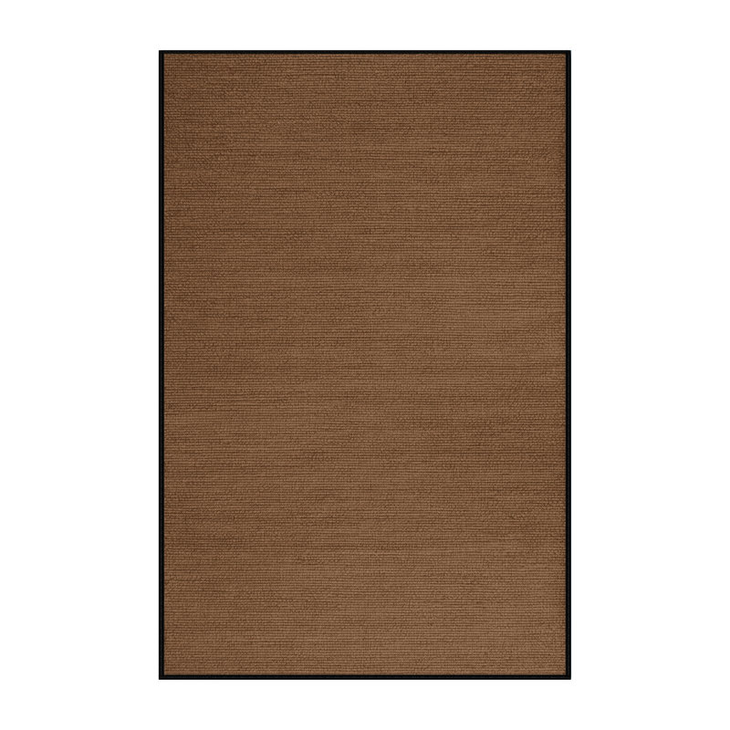Machine Washable Solid Brown Area Rug, Rectangle 2' x 3'
