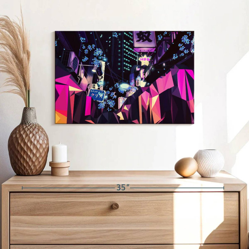 Sireci Geometric Blossoms, 16" H x 24" W