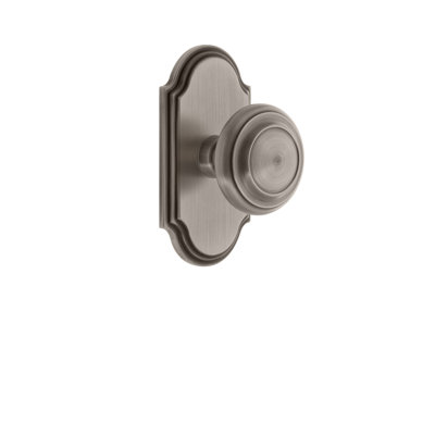 Grandeur Arc Plate Passage with Circulaire Door Knob