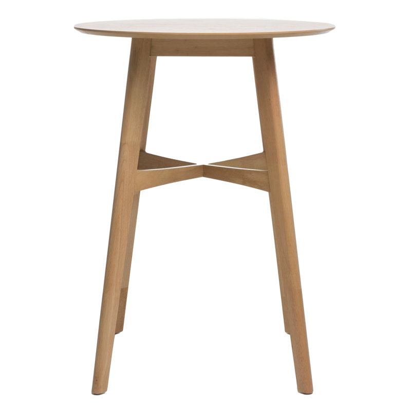 Table de salle à manger ronde, Chêne Naturel, L 31,5 po x L 31,5 po, Bar (hauteur de 42 po)