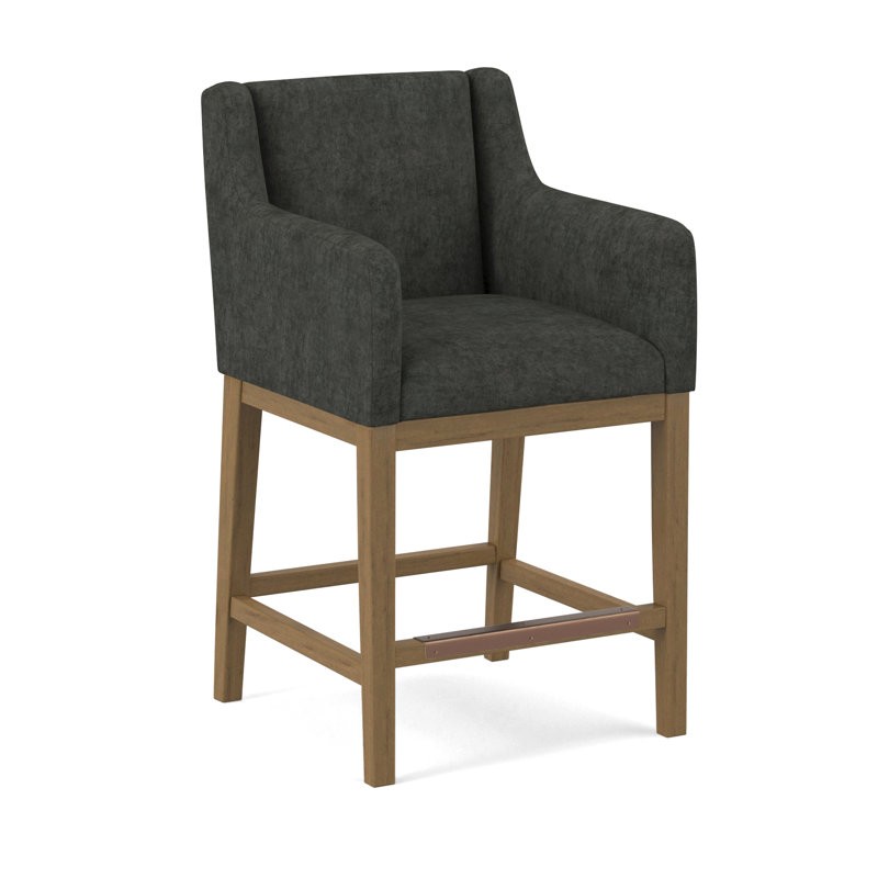 Upholstered Stool, Evolution Smokey, Beachwood