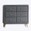 Dresser, Light Grey Fabric