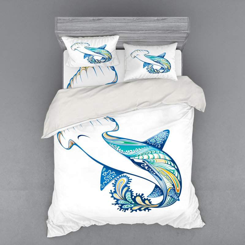 Coastal Duvet Cover, Queen Duvet Cover + 3 Additional Pieces