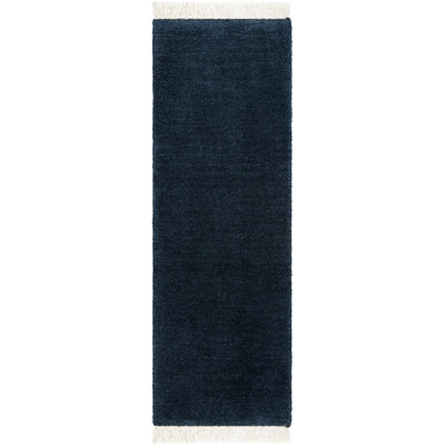 Clio Hand Loomed Wool Navy Rug
