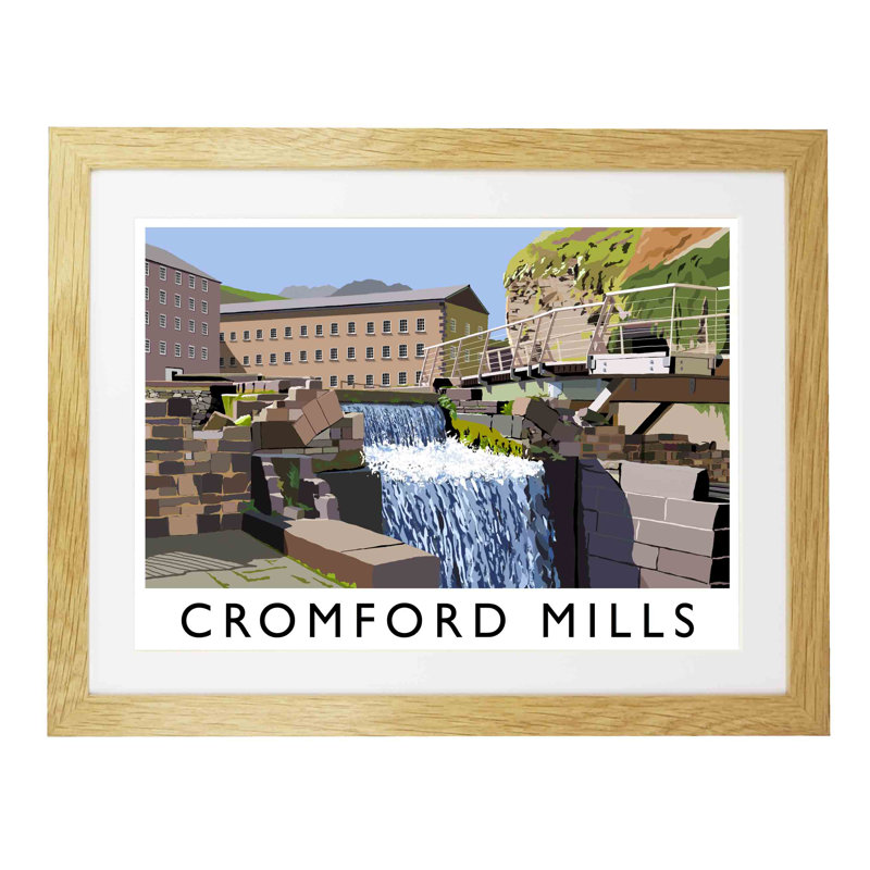 Richard O'Neil - Print, 33.5 cm H x 43.5 cm W x 2.2 cm D, Oak Wood Frame