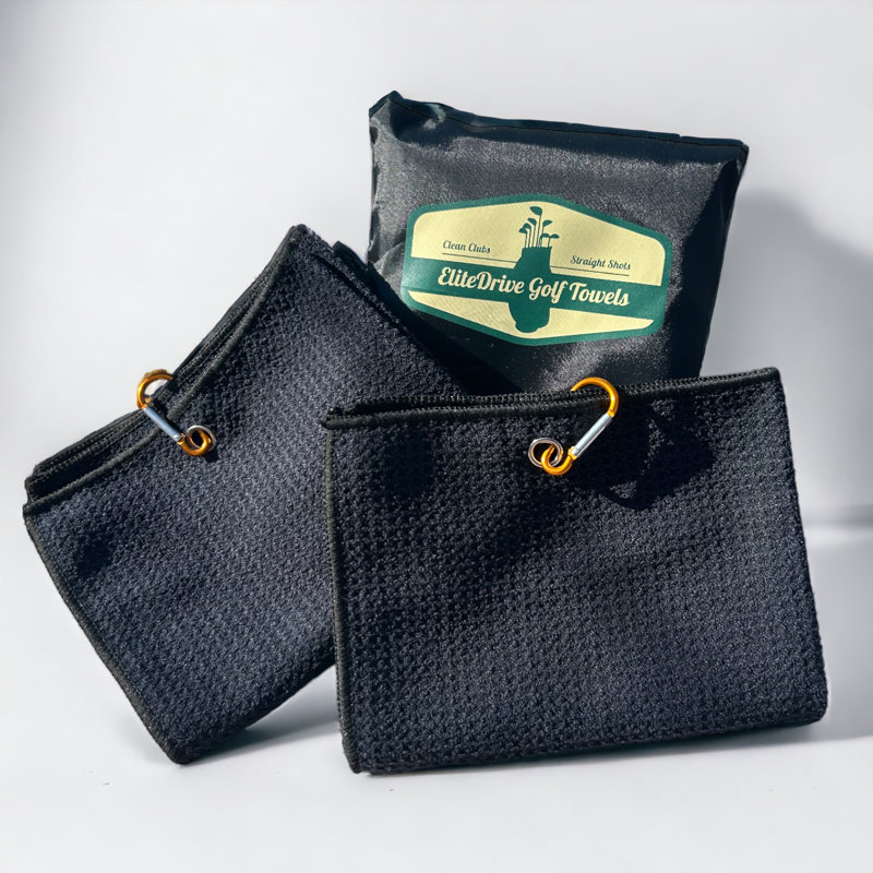 Elitedrive Golf Towels, Black