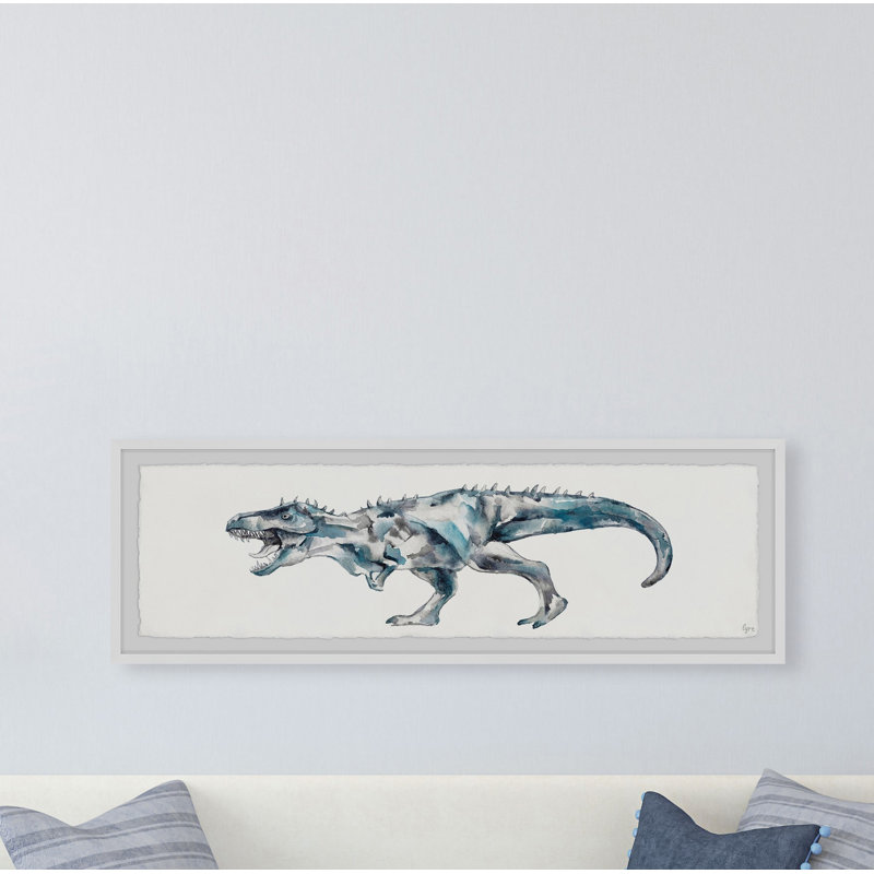 «Fierce Dinosaur», reproduction encadrée, H 15 po x l 45 po x P 1,5 po