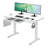 Odbert Tempered Glass Top Height Adjustable Standing Desk, Computer Desk with Drawer and USB Charge-1006698346-1008077176