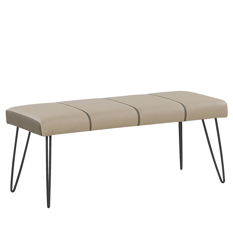 Margie Upholstered Bench, Beige
