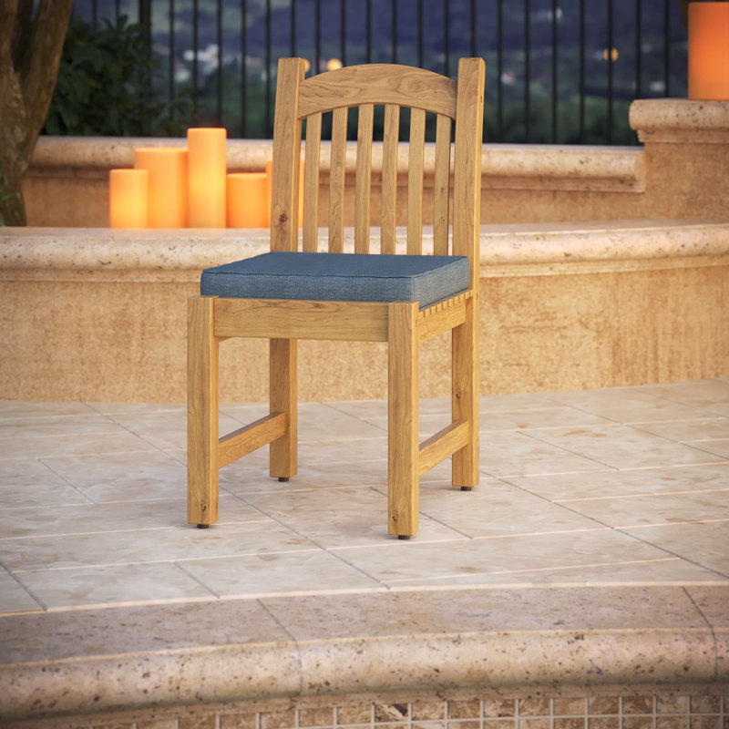 Outdoor Sunbrella® Seat Cushion, Spectrum Denim Sunbrella®, 17" W x 17" D