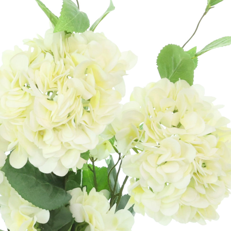 Hydrangea Floral Arrangement in Glass Vase