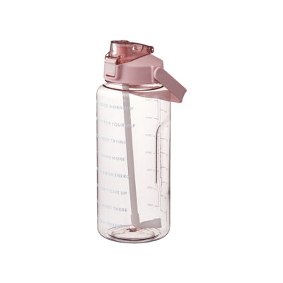 Water Bottle With Straw Leakproof Sports Water Bottle With Handle Gym Space Cup For Fitness Yoga Exercise