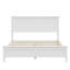 Lit plateforme moderne en bois massif blanc-835363866