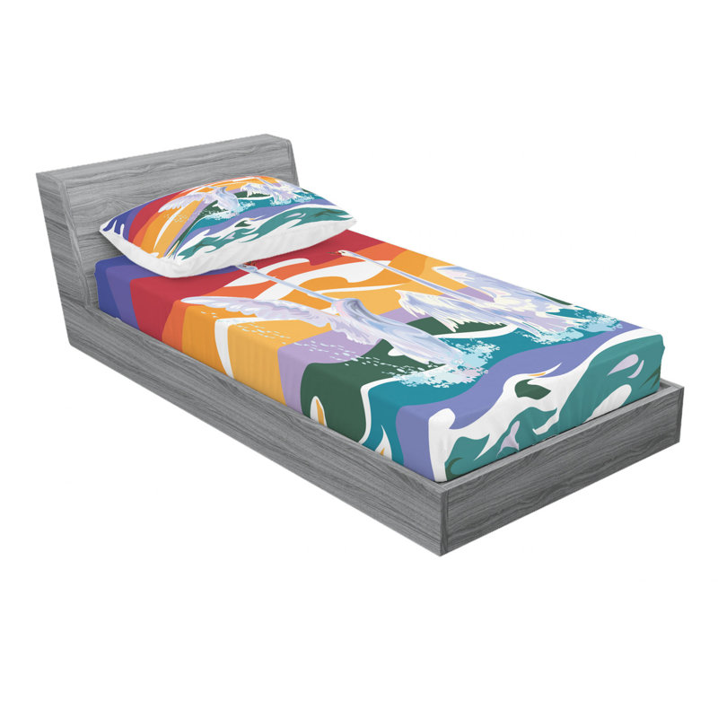 Microfiber Sheet Set, Twin XL Sheet Set with Fitted Sheet
