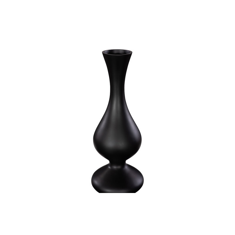 Bella Bloom Vase, Narrow, Matte Black, 54" H x 26" W x 26" D