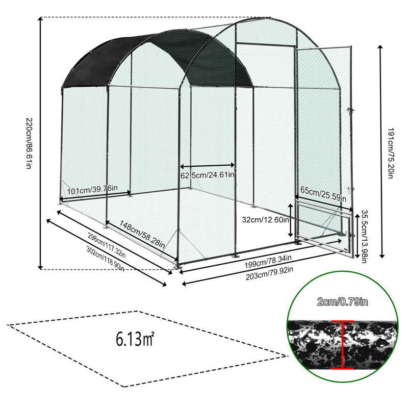 6m² Chicken Run