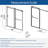 Opal Mirage MCOCOD 56-61" W x 79" H Double Sliding Smooth Sliding Anti-Collision Shower Door, 3/8" (10mm)Clear Glass-98947157