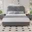 Lit rembourré Modern avec tête de lit courbée Modern-394626842-394626845