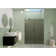Equinox 56 - 60 in. x 78 in. Fully Frameless Gray Tinted Sliding Shower Door