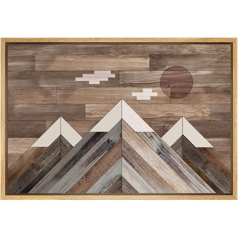 Panneau de décor Western Wood Cloudy, H 24 po x l 36 po x P 1,5 po, Naturel