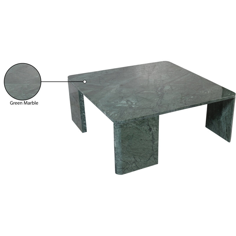 Table basse Livorno, Marbre vert