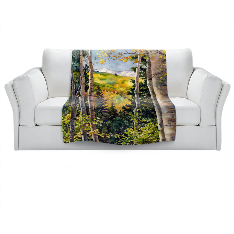 Hand Woven Throw Blanket, 51" x 60"