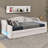 Twin XL Daybed With Upgraded LED Lighting And A Two-Drawer Storage Configuration-445313645