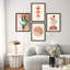 «Pastel Forest Plants Birds Symbols Abstract Shape Illustration Relax» 4 pièces-101520419-101520417