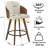 Tyandra Faux Leather Upholstered Swivel Counter Stool-190630656-193850514