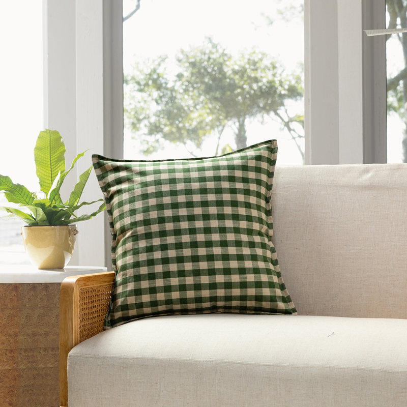 Ensemble de 2 coussins Michael Penney Buffalo Check, Vert