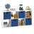 Decorative 8 Cube Bookcase With Premium Fabric Bins-110051052