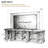 Fluted Media Console Table With Adjustable Storage-1707376295