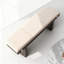 Banc rembourré en bois massif blanc-239621108