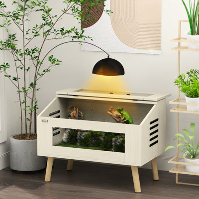 Réservoir à reptiles 29 gallons - adapté à divers types de l'habitat Cage spacieuse Serpents confortables, lézards, grenouilles cornues, hamsters