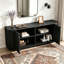 Buffet 63 po à double porte avec tablettes réglables Wavy Storage-1869869507