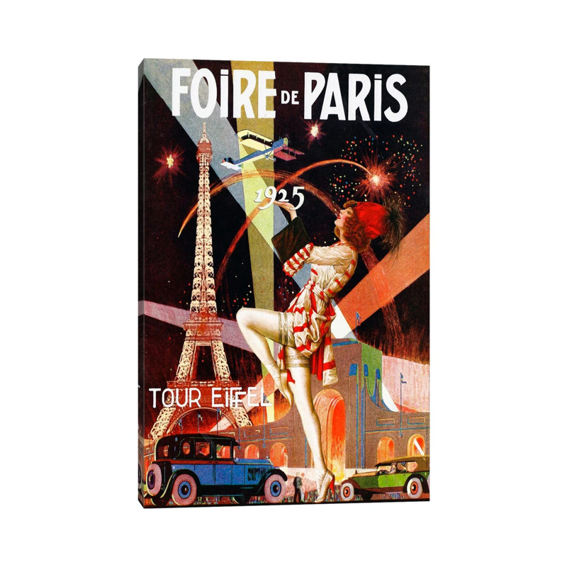 Foire De Paris - Print on Canvas, Wrapped Canvas, 101.6 cm H x 66.04 cm W x 3.175 cm D