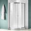Mare Series 35.2'' W 76'' H Framed Round Reversible Shower Enclosure-49718883