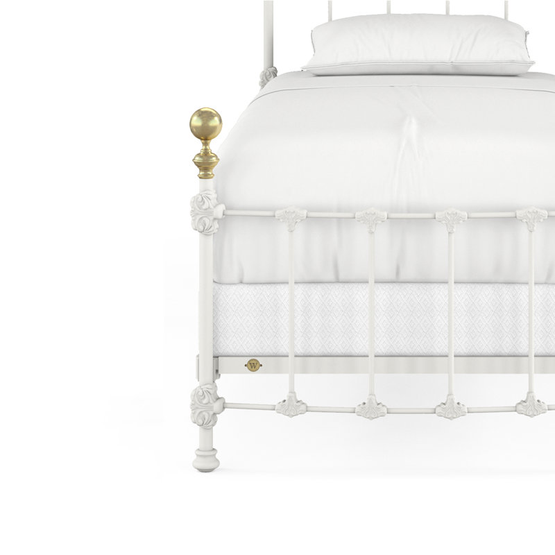 151 Palatial Bed | Complete Standard, Matte White, Twin
