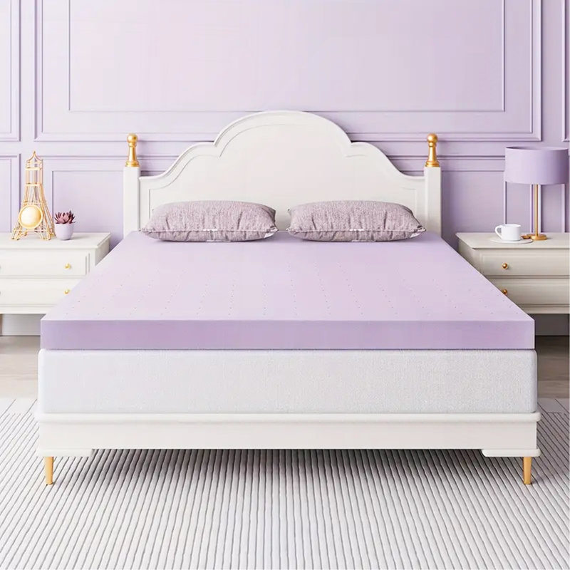 Mattress Topper, Premium Firm Memory Foam Mattress Topper With Ventilated Design, Cooling & Gel-Infused, Ultimate Comfort & Support For Better Sleep, High-Density Bed Pads