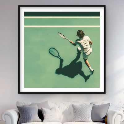 Imprimé mat brun pour joueur de tennis
