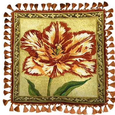 Floral Cotton Pillow Cover