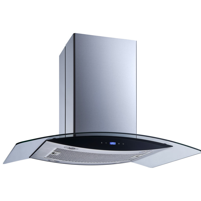 36" 475 CFM Convertible Island Range Hood in Stainless Steel