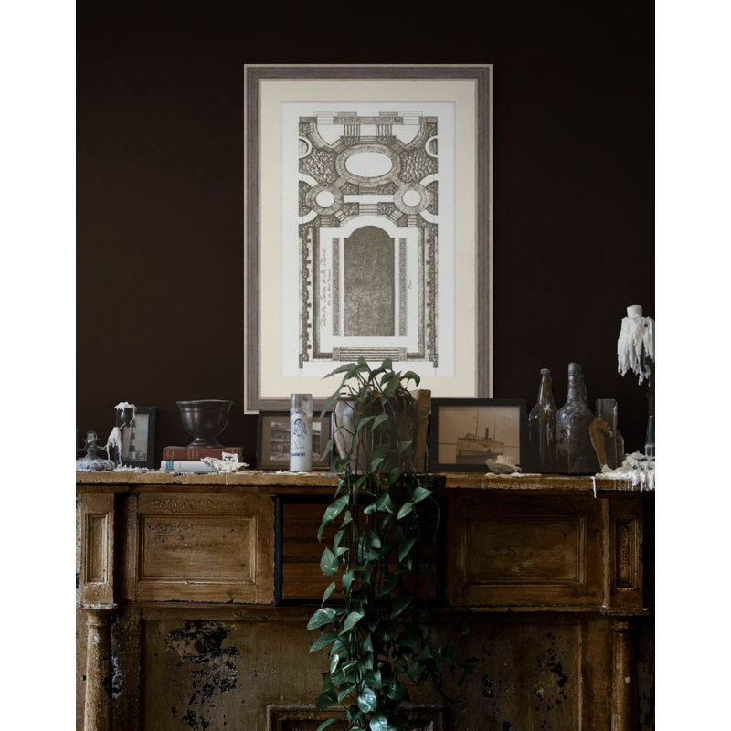 A Garden Design 4 Framed Print, 54.25" H x 36.25" W
