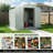 6 ft. x 5 ft. Outdoor Metal Storage Shed-123384837-123384842
