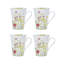 Wildflower Garden 16-Piece Lightweight Chip-Resistant Bone China Dinnerware Set, Service for 4