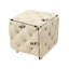 Siège en velours beige - élégant et confortable. Rangement dissimulé. Idéal pour la chambre à coucher, la table de bout moderne et polyvalente. Velours doux, fabrication. Pour la chambre à coucher-707682648