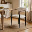 Chaise de salle à manger rembourrée en lin Varden (ensemble de 2)-133401608-133401609-133401611