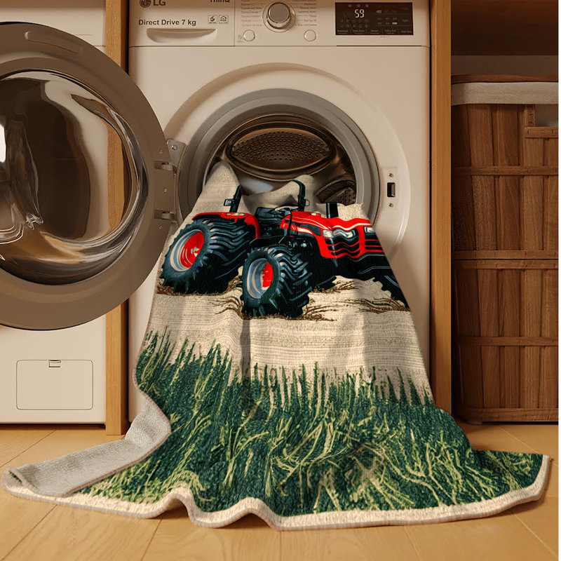 Tapis de transport brun lavable à la machine, Carré 4 pi